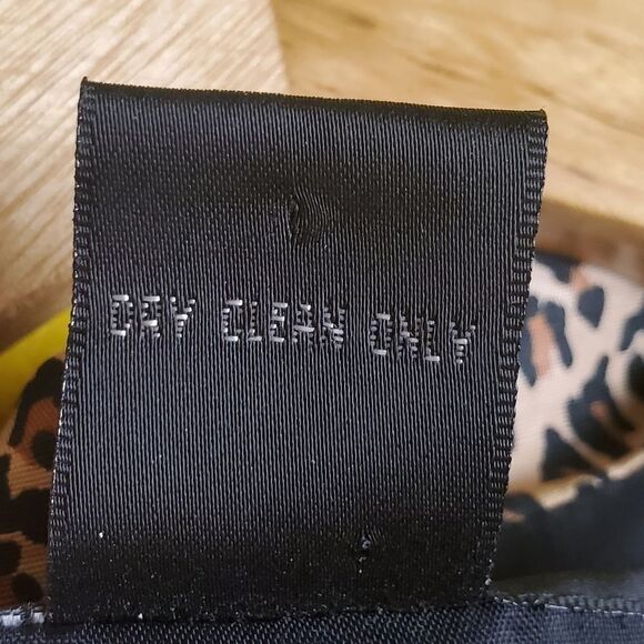 Vintage Silk Leopard Print Jacket Size 14 - Picture 7 of 7